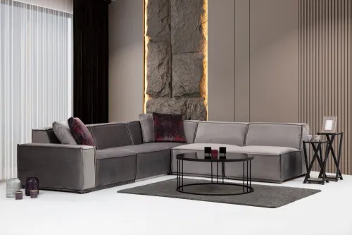 Rohová sedacia súprava / Rohová pohovka Lego Corner 4 (L1-O1-C-O1-O1)