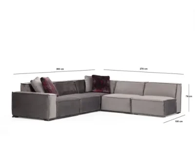 Detail produktu Rohová sedacia súprava / Rohová pohovka Lego Corner 4 (L1-O1-C-O1-O1)