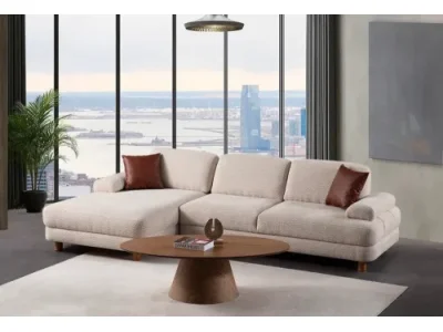 Detail produktu Rohová rozkladacia pohovka Nice L Corner Left - Cream