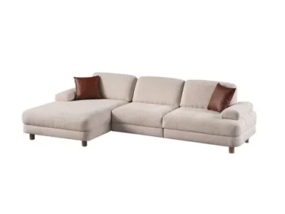 Detail produktu Rohová rozkladacia pohovka Nice L Corner Left - Cream