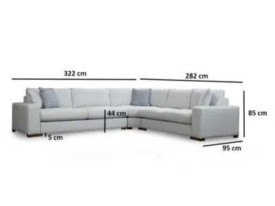 Detail produktu Rohová sedacia súprava / Rohová pohovka Loop 22