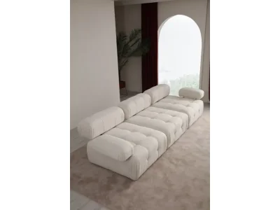 Detail produktu Trojmiestna pohovka Doblo 3 Seater ( L1-O1-1R) - Cream Bouclette