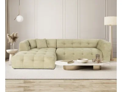 Rohová sedacia súprava / Rohová pohovka Cady Corner Left - Green