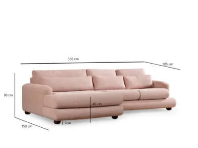 Detail produktu Rohová sedacia súprava / Rohová pohovka River Corner Left (Chl-2R)