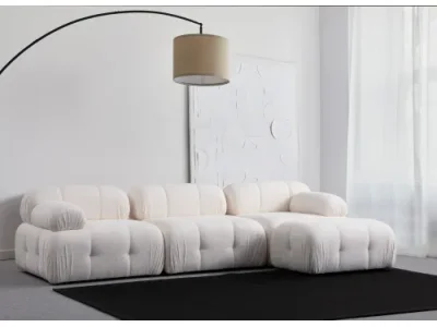 Detail produktu Rohová sedacia súprava / Rohová pohovka Petite 3 - White