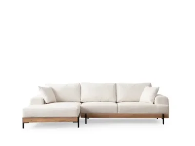 Detail produktu Rohová sedacia súprava / Rohová pohovka Eti Oak Left - White