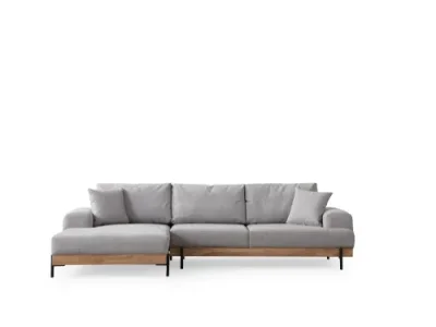 Detail produktu Rohová sedacia súprava / Rohová pohovka Eti Oak Left - Grey