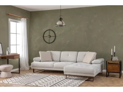 Rohová sedacia súprava / Rohová pohovka Mustang Large Right - Beige