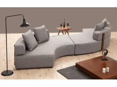 Detail produktu Rohová sedacia súprava / Rohová pohovka Gondol-5 (CHL-SAĞ-CHL-SAĞ) - Grey