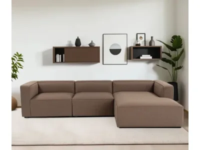 Detail produktu Rohová sedacia súprava / Rohová pohovka Mora XL (L1-O1-ChlRight) - Brown