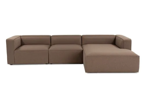 Rohová sedacia súprava / Rohová pohovka Mora XL (L1-O1-ChlRight) - Brown