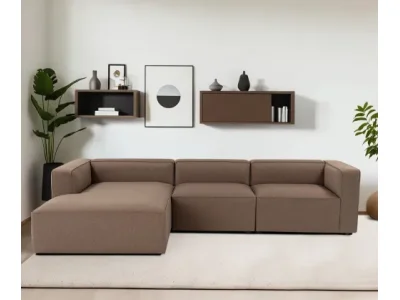 Detail produktu Rohová sedacia súprava / Rohová pohovka Mora XL (ChlLeft-O1-1R) - Brown