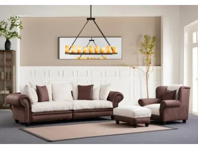 Detail produktu Trojmiestna pohovka Fresno 3 - Brown, White