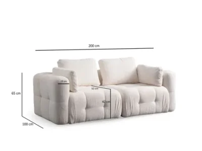 Detail produktu Dvojmiestna pohovka Amaris 2 Seater -White