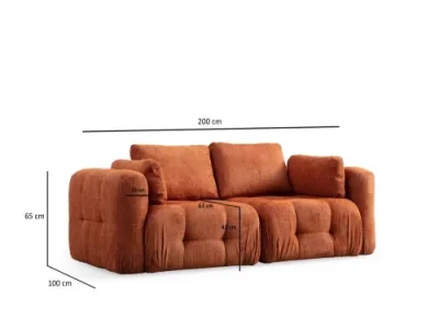 Detail produktu Dvojmiestna pohovka Amaris 2 Seater - Orange