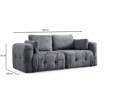 Detail produktu Dvojmiestna pohovka Amaris 2 Seater - Grey