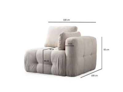 Detail produktu Dvojmiestna pohovka Amaris 2 Seater - Beige