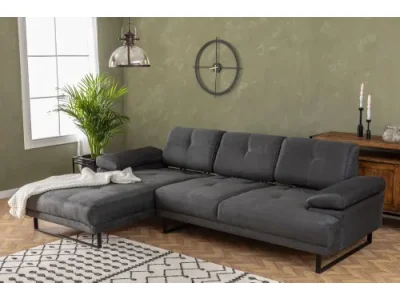 Rohová sedacia súprava / Rohová pohovka Mustang Small Left - Anthracite