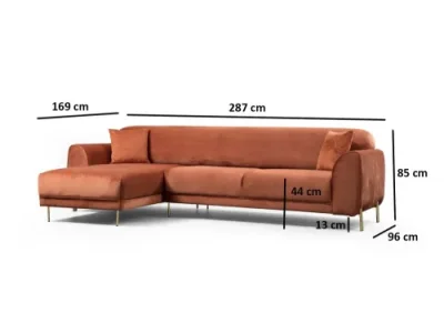 Detail produktu Rohová rozkladacia pohovka Image Corner Left ( Chl-3R ) - Cinnamon