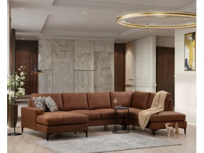 Rohová sedacia súprava / Rohová pohovka Porto Corner (CHL-02-C-EOT) - Camel