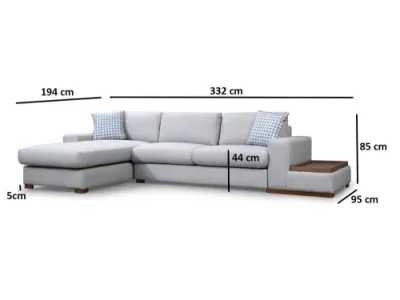 Detail produktu Rohová sedacia súprava / Rohová pohovka Loop 14
