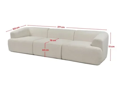 Detail produktu Trojmiestna pohovka Sofia 3 - White