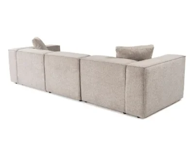 Detail produktu Rohová sedacia súprava / Rohová pohovka Lora (L1-O1-1R-POUFFE ) - Mocha
