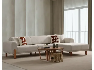 Detail produktu Rohová rozkladacia pohovka Lyke Right - Cream