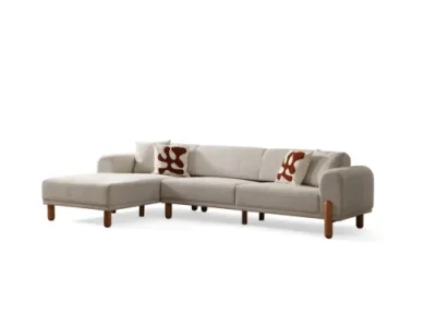 Rohová rozkladacia pohovka Lyke Left - Cream