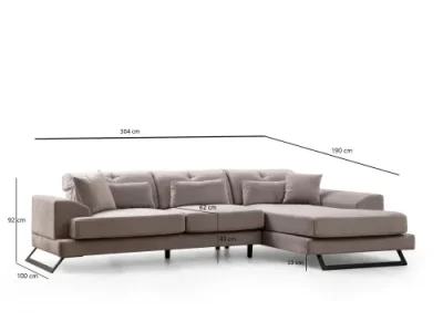 Detail produktu Rohová sedacia súprava / Rohová pohovka Frido Right (L3+Chl)