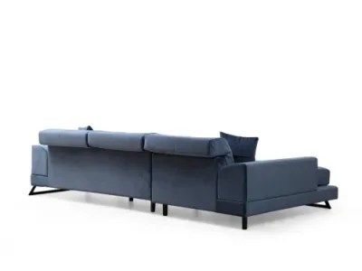 Detail produktu Rohová sedacia súprava / Rohová pohovka Frido Left (Chl+3R) - Navy Blue