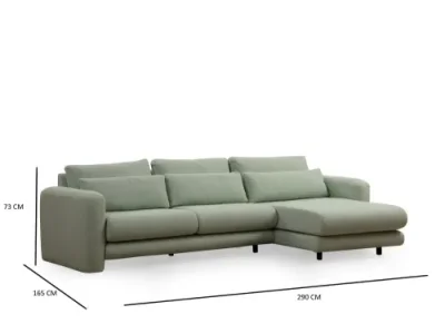 Detail produktu Rohová sedacia súprava / Rohová pohovka Lily Corner Right Green