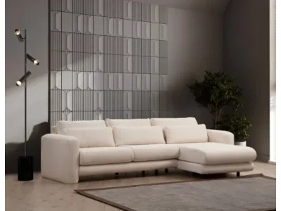 Rohová sedacia súprava / Rohová pohovka Lily Corner Right Cream