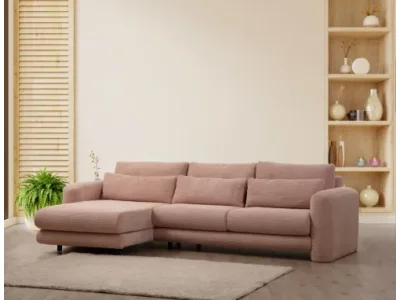 Rohová sedacia súprava / Rohová pohovka Lily Corner Left Pink