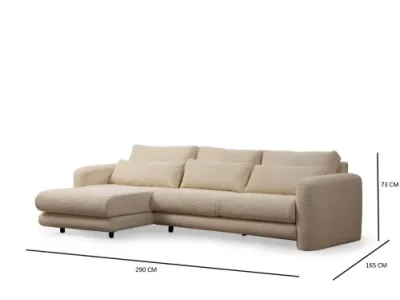 Detail produktu Rohová sedacia súprava / Rohová pohovka Lily Corner Left Beige