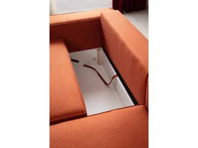Detail produktu Rohová rozkladacia pohovka Pırlo Corner Right - Orange