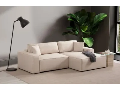 Rohová rozkladacia pohovka Pırlo Corner Right - Ecru