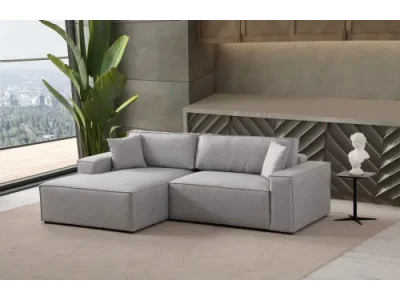 Rohová rozkladacia pohovka Pırlo Corner Left - Light Grey