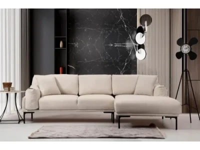 Detail produktu Rohová sedacia súprava / Rohová pohovka Leo Corner Right - Cream