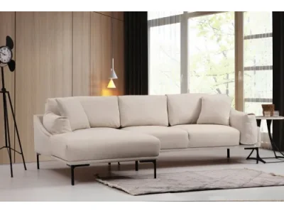 Rohová sedacia súprava / Rohová pohovka Leo Corner Left - Cream