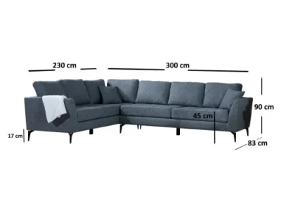 Detail produktu Rohová sedacia súprava / Rohová pohovka Tempo Corner Left (3+3R)