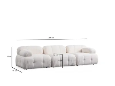 Detail produktu Trojmiestna pohovka Petite 3 - White