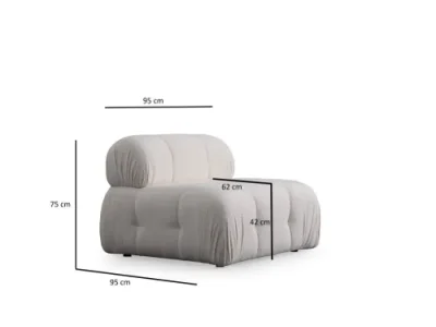 Detail produktu Trojmiestna pohovka Petite 3 - White