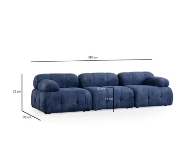 Detail produktu Trojmiestna pohovka Petite 3 - Night Blue