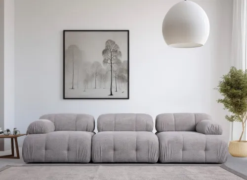 Trojmiestna pohovka Petite 3 - Light Grey