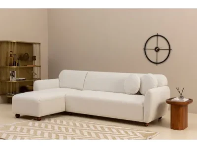 Rohová sedacia súprava / Rohová pohovka Eddy Corner Left (CHL-3R) - White