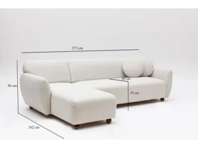 Detail produktu Rohová sedacia súprava / Rohová pohovka Eddy Corner Left (CHL-3R) - White