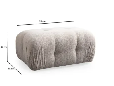 Detail produktu Rohová sedacia súprava / Rohová pohovka Petite 2 - Cream