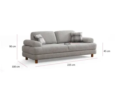 Detail produktu Trojmiestna rozkladacia pohovka Nice 3 Seater - Cream, Blue