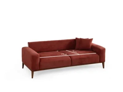 Detail produktu Trojmiestna rozkladacia pohovka Sinor 3 Seater - Tile Red